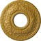 Ekena Millwork Hurley Ceiling Medallion (Canopies up to 7 1/4"), 22 1/8"OD x 7 1/4"ID x 1 3/4"P, Iridescent Gold CM26HUIGS - alternate 1